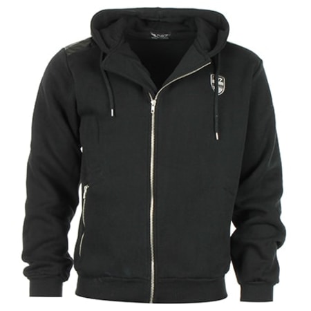 Geographical Norway - Sweat Zippé Capuche Geographical Norway Falboro Noir