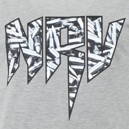 Sadek - Tee Shirt Sadek NRV Gris Chiné Logo Bullet