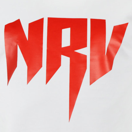 Sadek - Tee Shirt Sadek NRV Blanc Logo Rouge