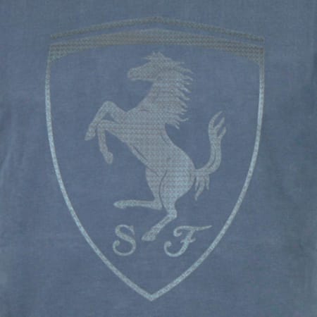 Puma Tee Shirt Ferrari by Puma Big Shield 567327 Black Iris Bleu