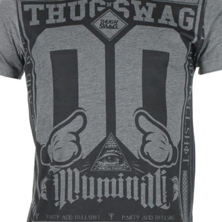 Thug N Swag - Tee Shirt Thug N Swag All Illu 00 Gris Anthracite