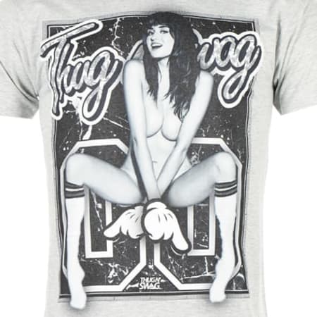 Thug N Swag - Tee Shirt Thug N Swag Kristina Gris Chiné