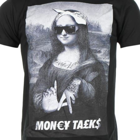 Classic Series - Money Talks Mona Lisa Tee Shirt Nero