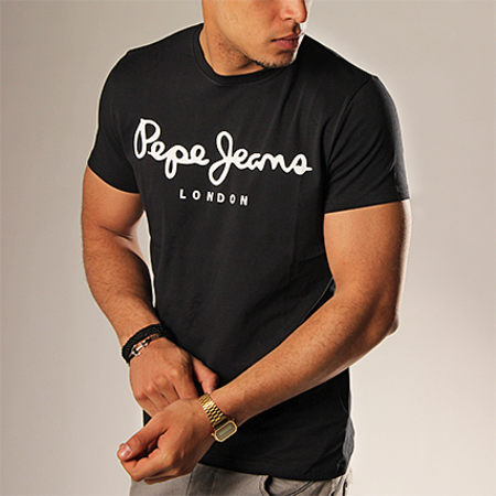 Pepe Jeans - Tee Shirt Original Stretch Noir