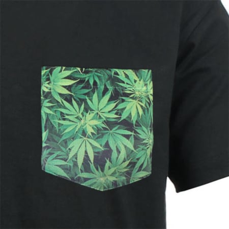 Classic Series - Tee Shirt Sublime Noir Poche Weed
