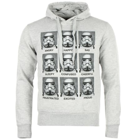 Star Wars Sweat Capuche Star Wars Dark Vador Motions Gris Chiné