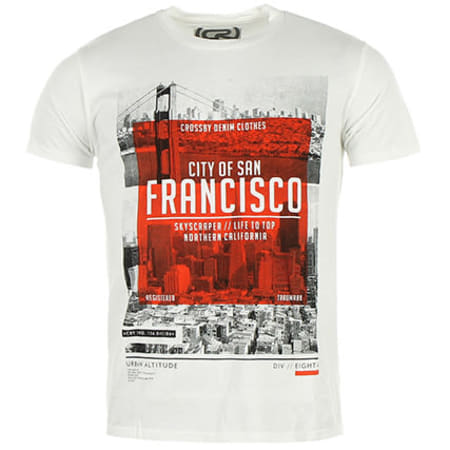 Crossby - Tee Shirt Crossby Center San Francisco Blanc