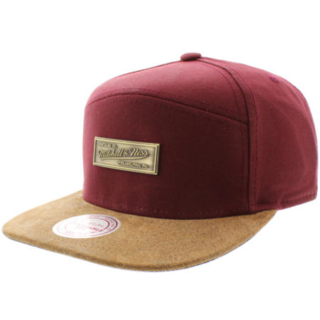 Mitchell and Ness - Casquette 5 Panel Mitchell And Ness Hustle Hpane Bordeaux