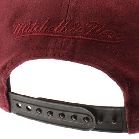 Mitchell and Ness - Casquette 5 Panel Mitchell And Ness Hustle Hpane Bordeaux