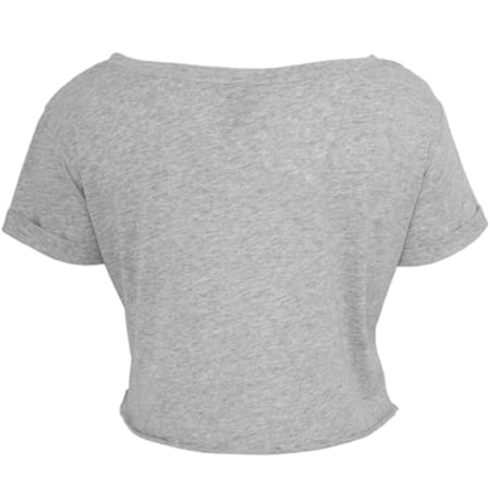 Urban Classics - Tee Shirt Cropped Femme TB463 Gris Chiné