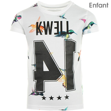 Kwell - Tee Shirt Enfant Kwell Colibri Blanc