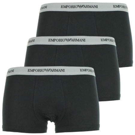 Emporio Armani - Lot De 3 Boxers Parigamba Noir