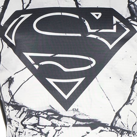 DC Comics - Tee Shirt Superman Marble Noir
