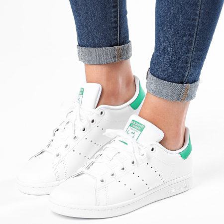 Adidas Originals - Baskets Femme Stan Smith M20605 Footwear White Green