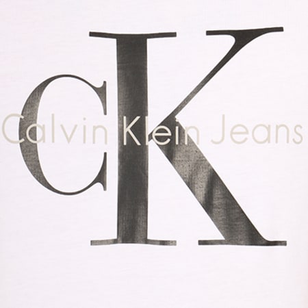 Calvin Klein - Tee Shirt Shrunken Classique Blanc