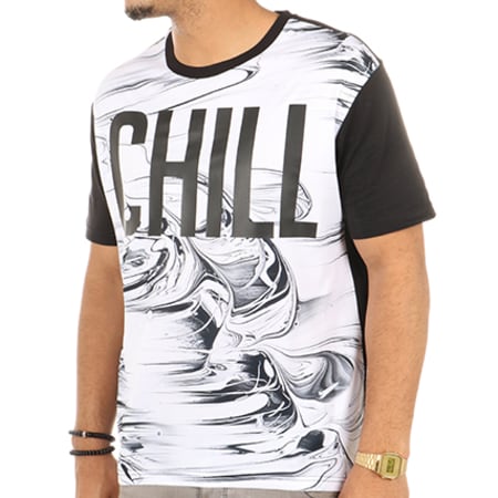 Luxury Lovers - Tee Shirt Chill Uppercase Smokey Blanc Speckle