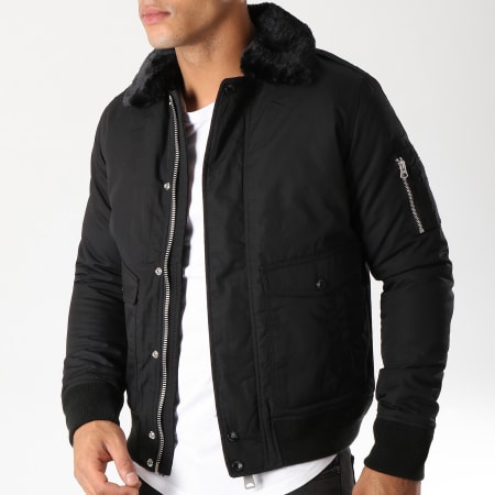 Blouson Schott NYC Airlines - Col Fourrure Amovible - Style Aviateur Vintage