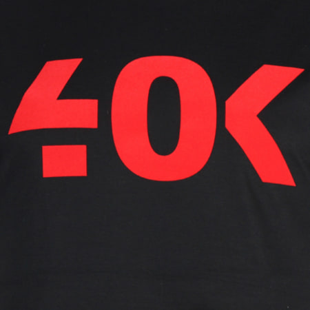 40K Gang - Tee Shirt Logo Classique Noir Rouge