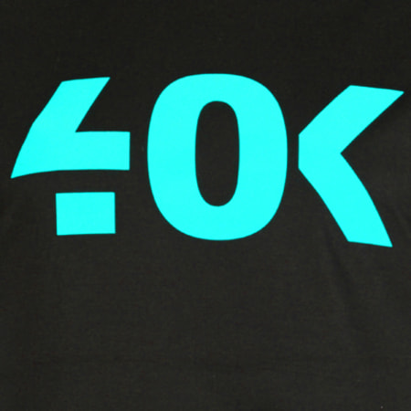 40K Gang - Sweat Capuche Classic Noir Turquoise