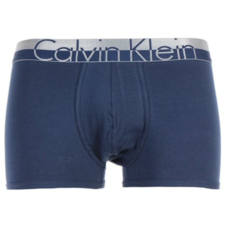 Calvin Klein - Boxer 000NU9985A Bleu Marine Argenté