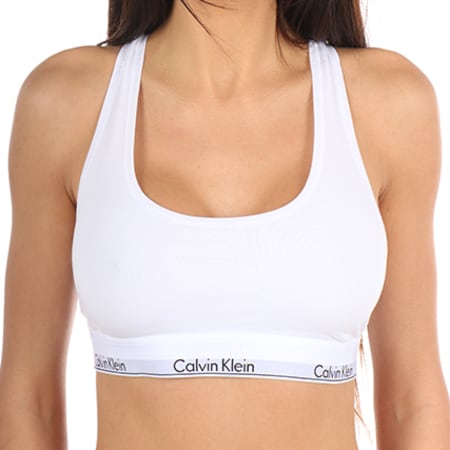 Calvin Klein - Sujetador de mujer F3785E Blanco