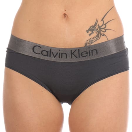 Calvin Klein - Culotte Femme F3765E Gris Anthracite