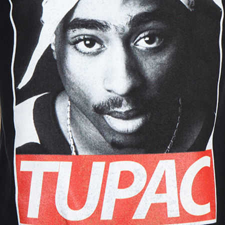 Sudadera Tupac Portrait Crewneck Negro