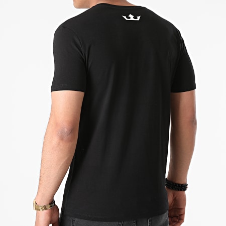 Booba - Camiseta Classic Logo Negro Typo Blanco