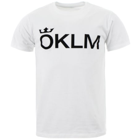 OKLM - Tee Shirt Classic Logo Blanc Typo Noir