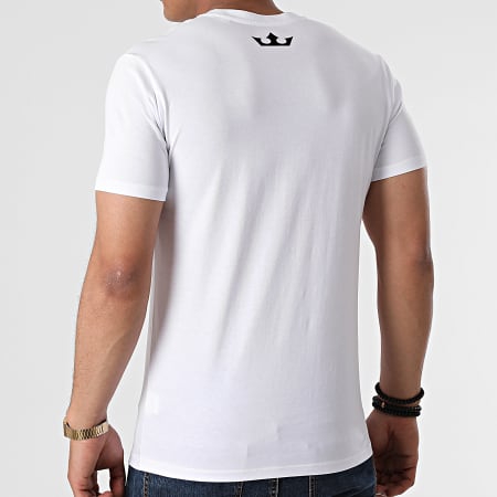 Booba - Camiseta Corona Pequeña Blanco Typo Negro