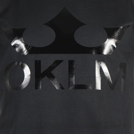OKLM - Sweat Crewneck Big Logo Noir Typo Noir