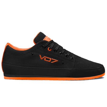 VO7 - Baskets Yacht Canvas Noir Orange