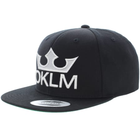 OKLM - Casquette Snapback Big Logo Noir Typo Blanc