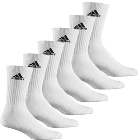 Adidas Sportswear - Lot De 6 Paires De Chaussettes De Sport AA2294 Blanc