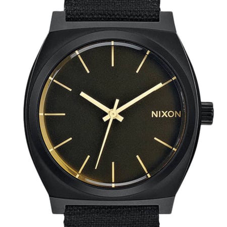 Nixon - Montre Time Teller Matte Black Orange Tint Noir