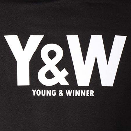 Y et W - Sweat Capuche Classic Logo Noir