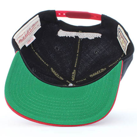 Mitchell and Ness - Casquette Snapback XL 2 Tone Miami Heat Noir