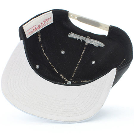 Mitchell and Ness - Casquette Snapback Box Logo Noir Gris