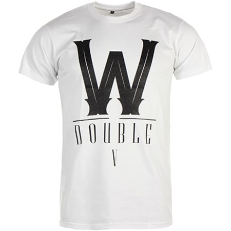 Walid - Tee Shirt Double V Blanc