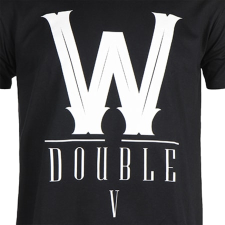 Walid - Tee Shirt Double V Noir