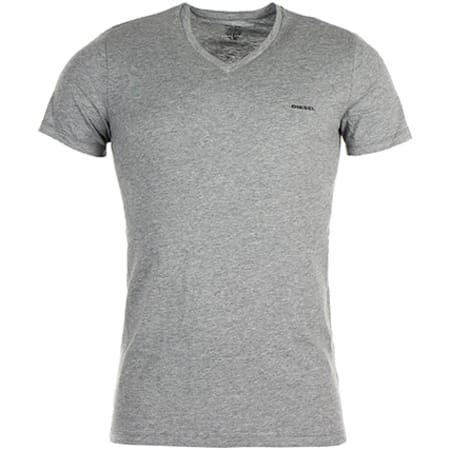 Diesel - Set di 3 magliette Jake con scollo a V, bianco, grigio, erica e nero
