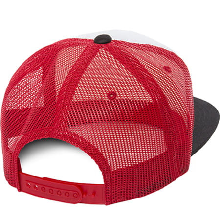 Flexfit - Casquette Trucker 6005FW Noir Blanc Rouge