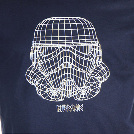Chunk Clothing - Tee Shirt Star Wars Trooper Wire Frame Bleu Marine