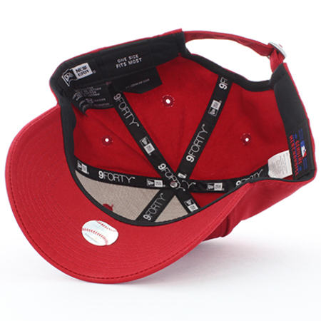New Era - Cappellino per bambini 9Forty MLB League Basic New York Yankees Rosso Bianco