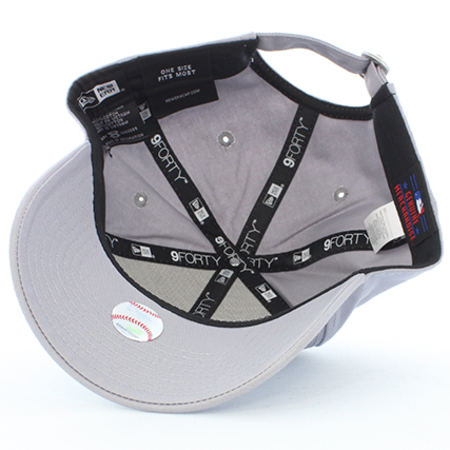 New Era - Cappello da baseball per bambini 940 MLB League Basic New York Yankees Grigio Bianco