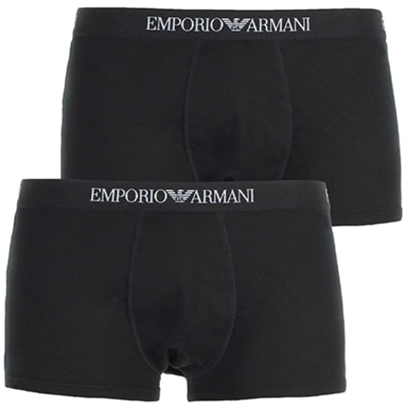 Emporio Armani - Lot De 2 Boxers 111613 CC722 Noir