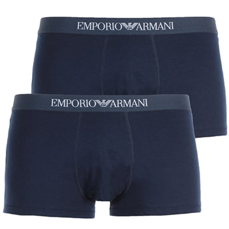 Emporio Armani - Lot De 2 Boxers 111613 CC722 Bleu Marine