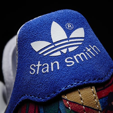 Adidas Originals - Baskets Femme Stan Smith Blanc Floral