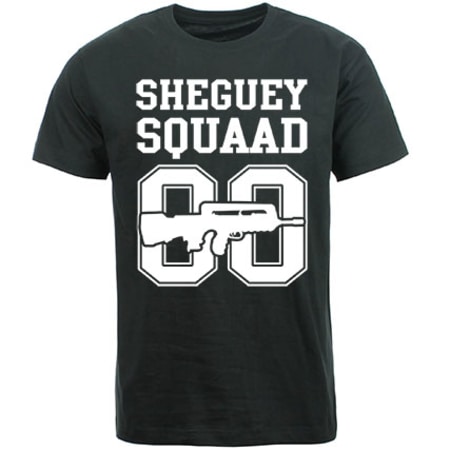 Sheguey Squaad - Tee Shirt Logo Classique 00 Noir Blanc