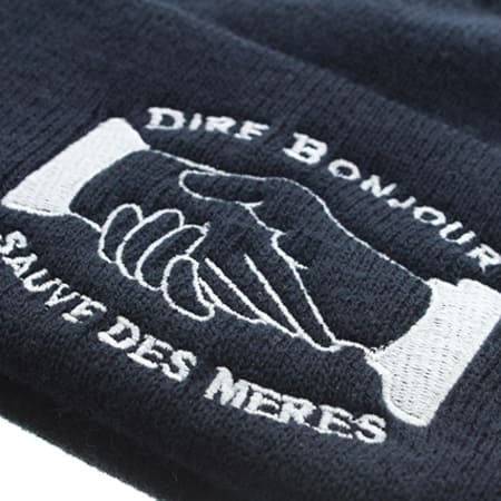 NQNT - Bonnet Dire Bonjour Bleu Marine
